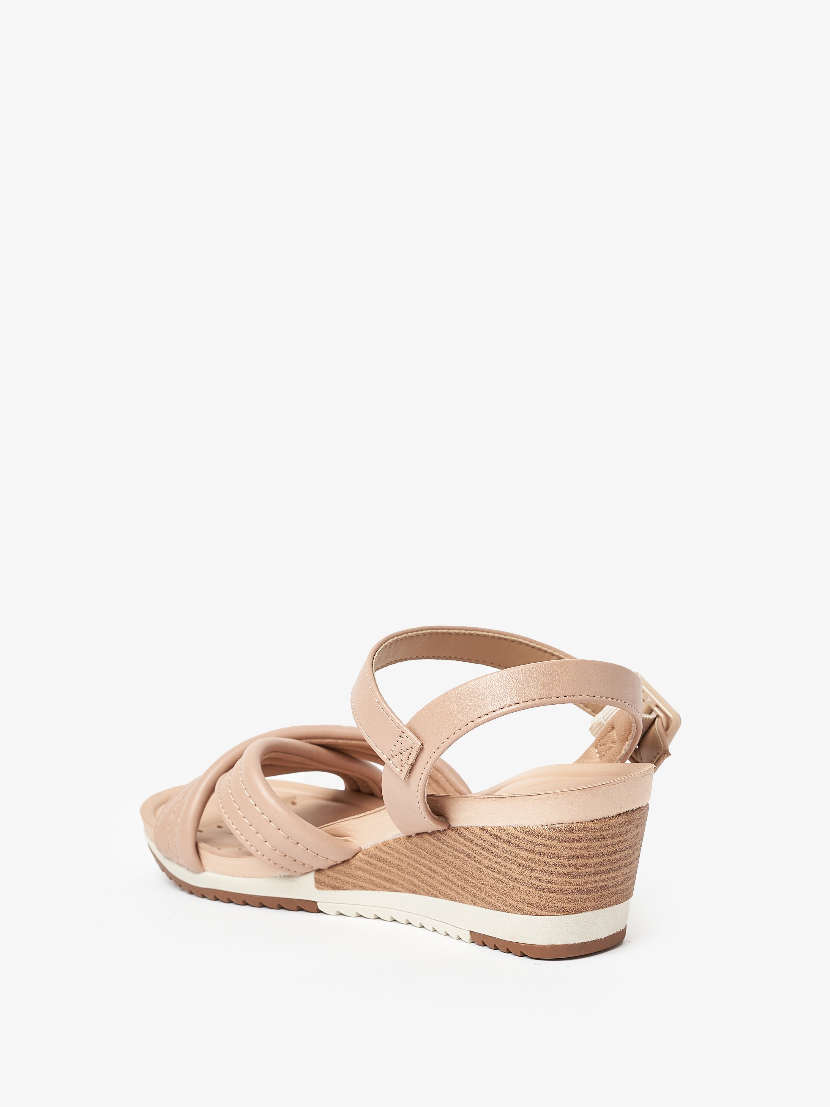 Beige Wedge Sandals