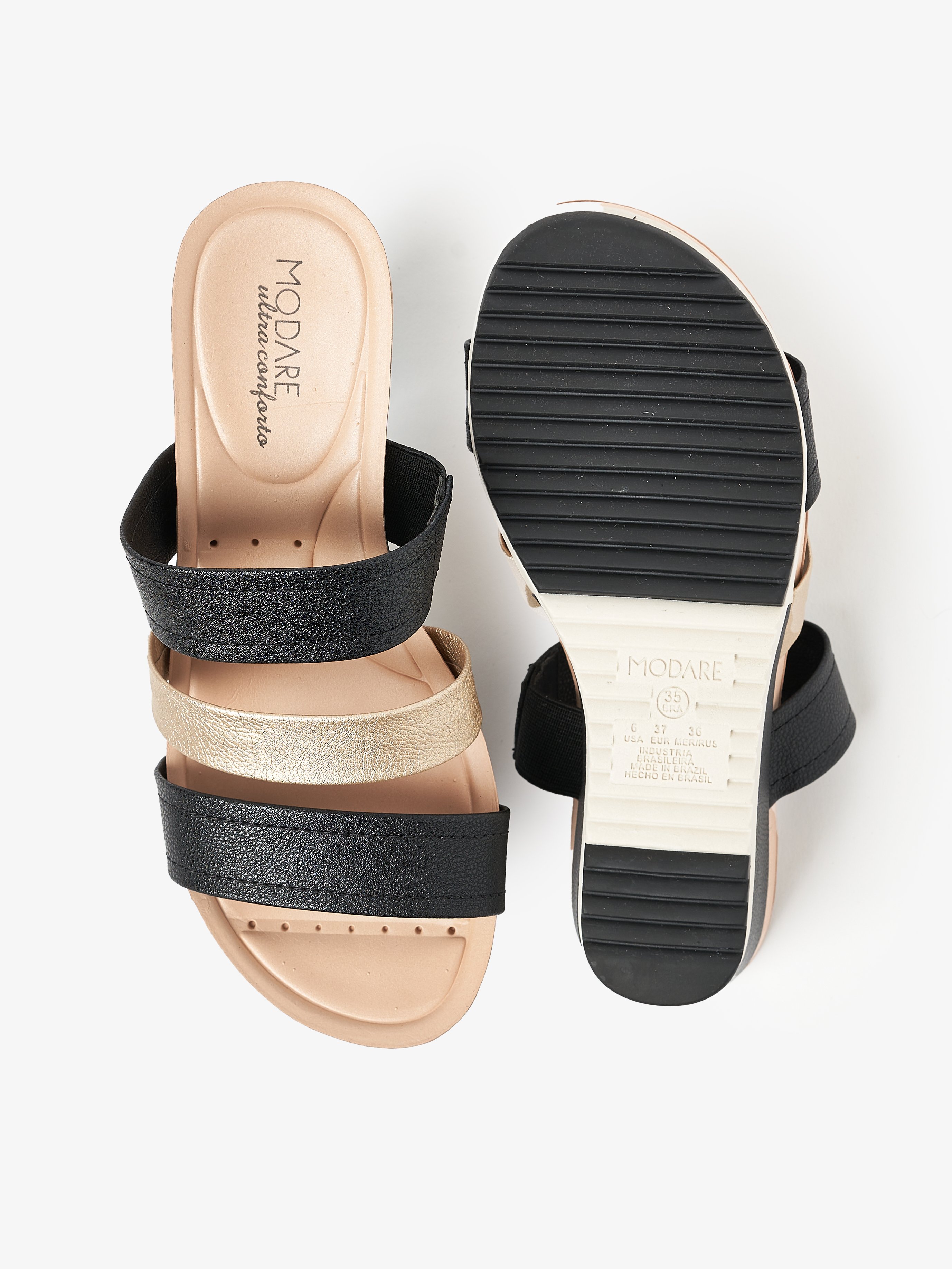 Multi-Strap Wedge Sandals