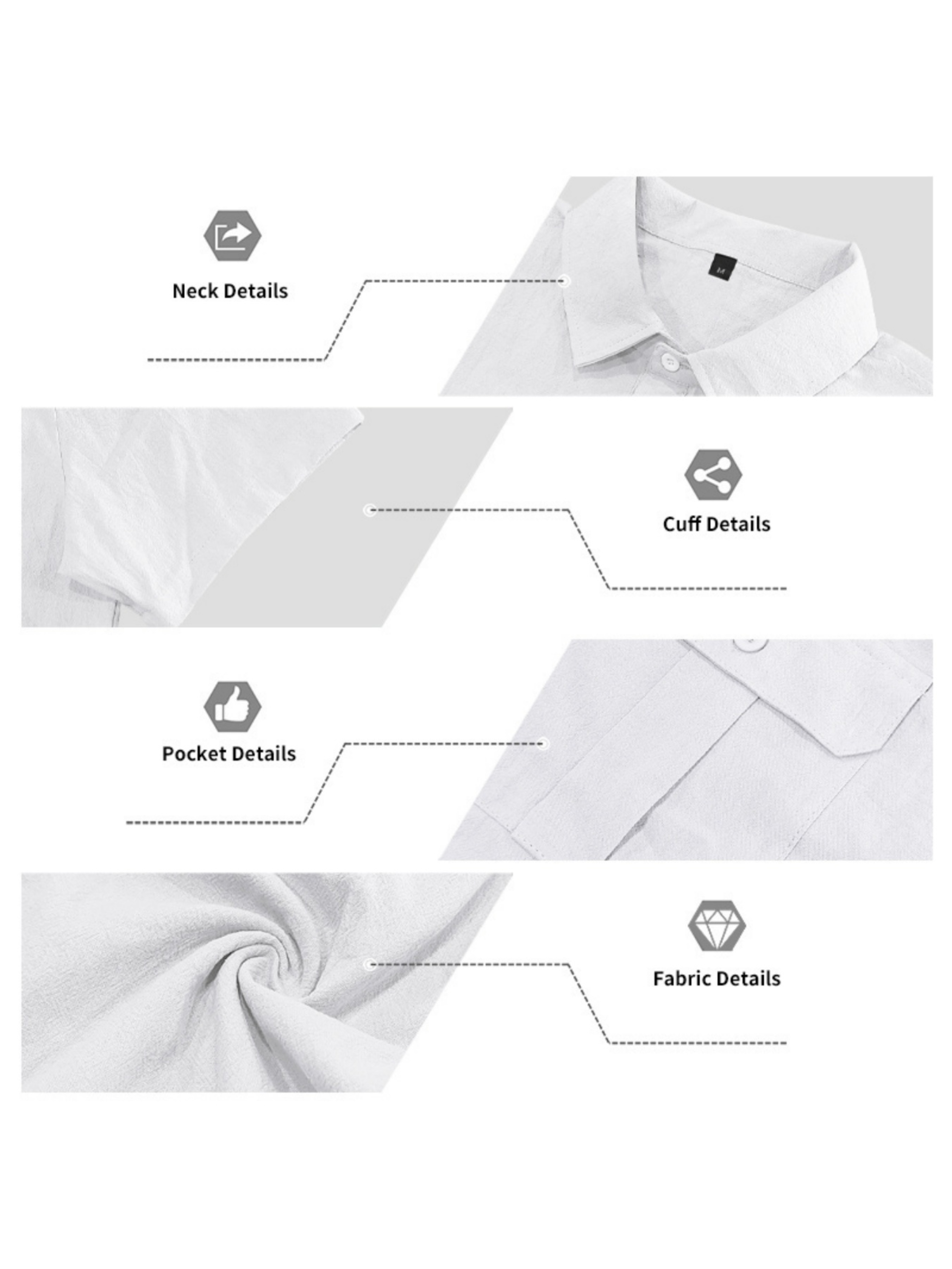 Men White Linen Blend Short Sleeve Shirt and Shorts Set
