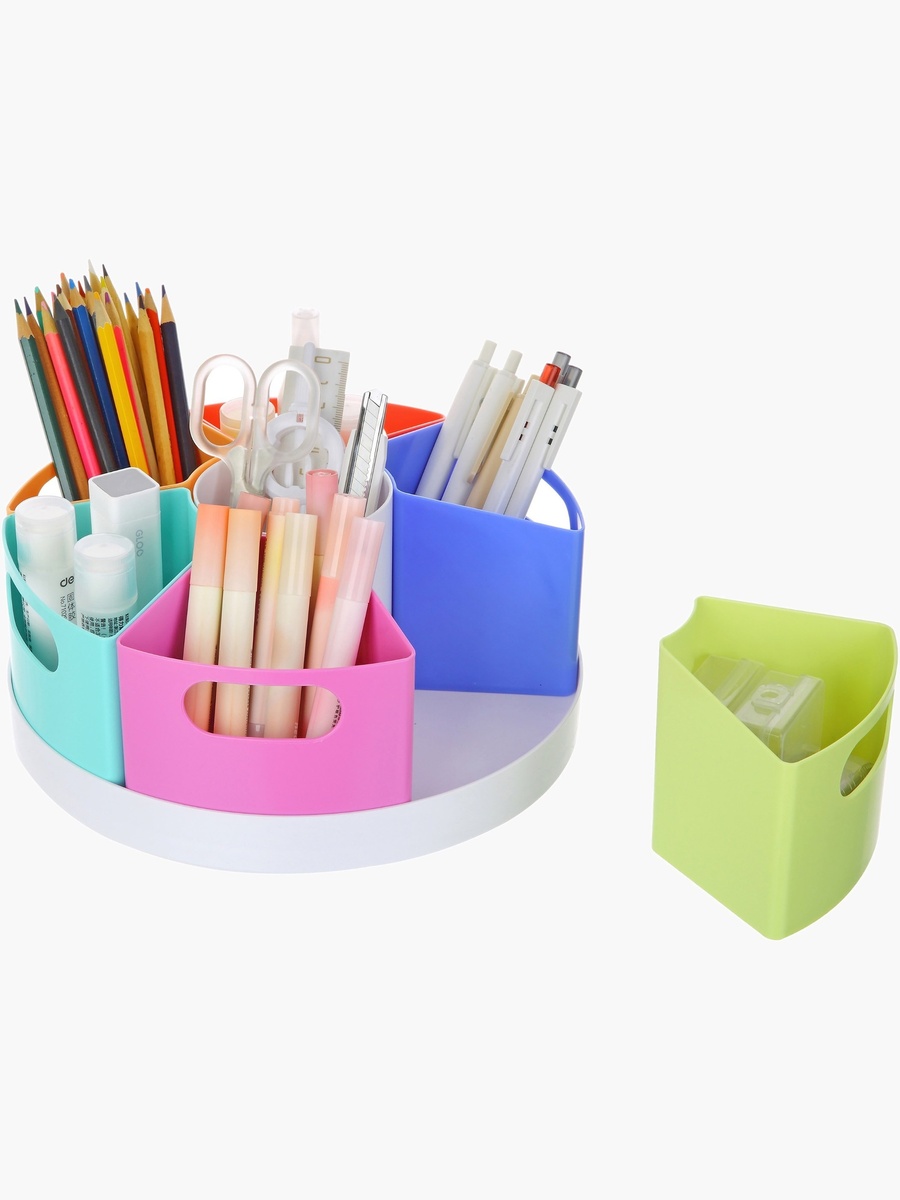 Claro Rotating Organiser with 7 Removable Tray - 25x25x11.5 cm
