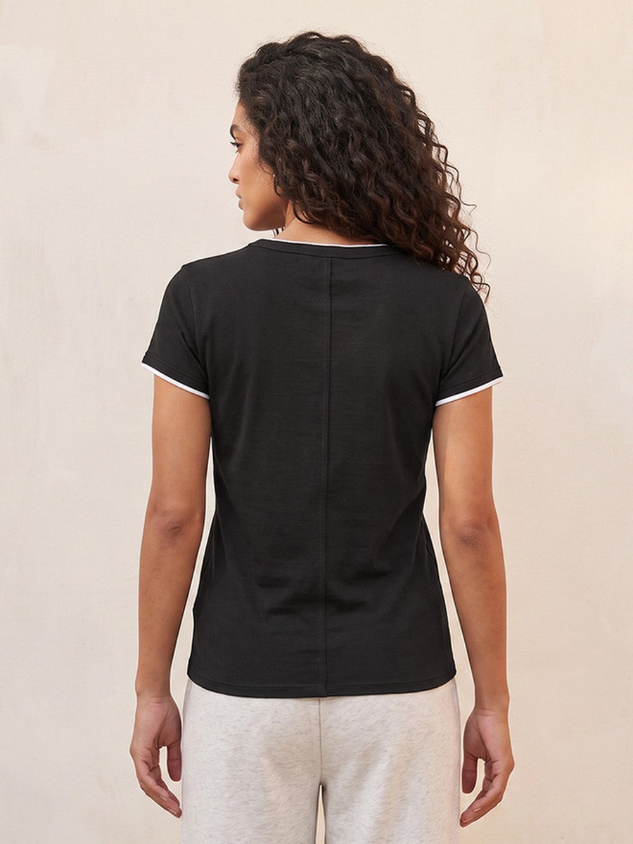 Slim Fit T-Shirt with Contrast Trim