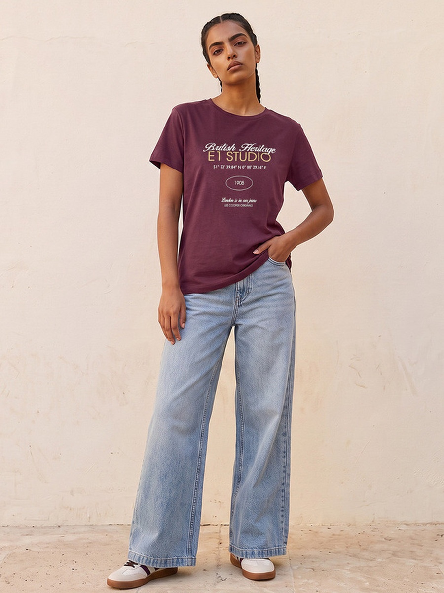 Relaxed Fit Cotton T-Shirt with Logo Print
