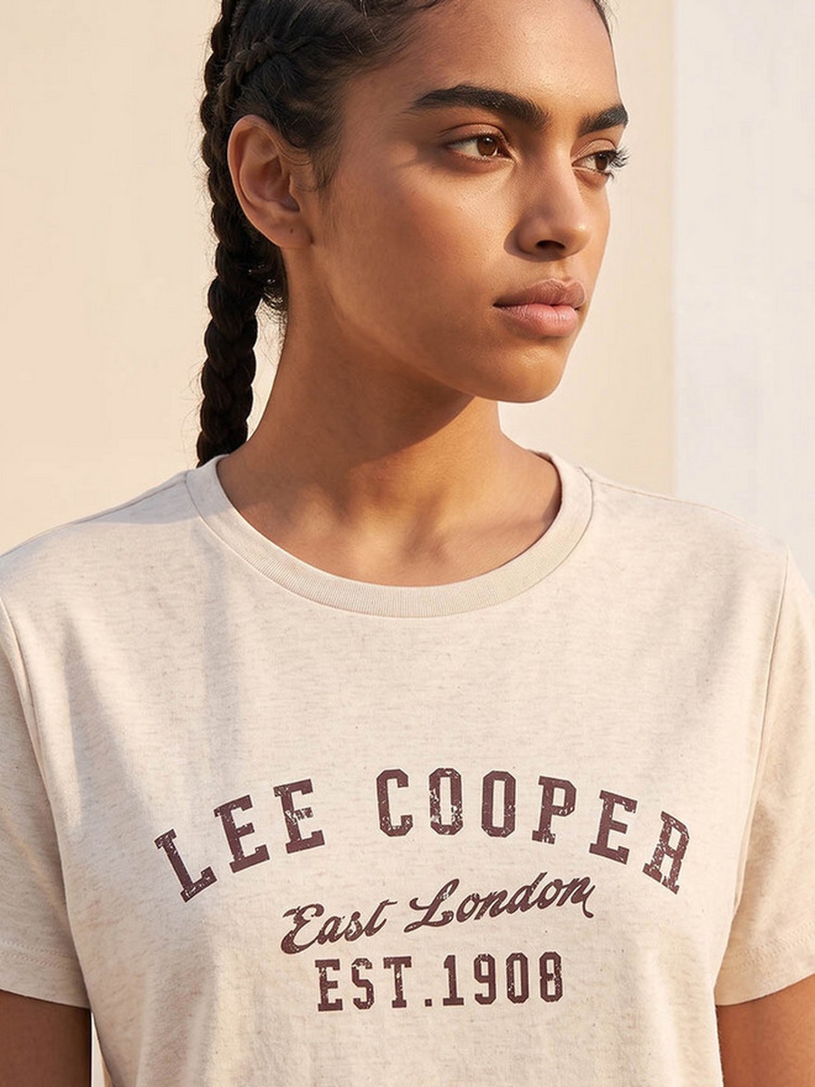 Relaxed Fit Cotton T-Shirt with Logo Print