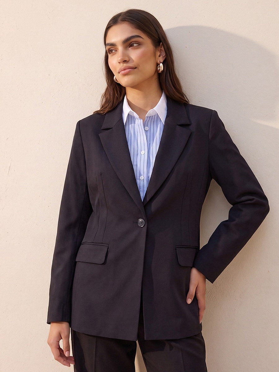 Regular Blazer with Notch Lapel