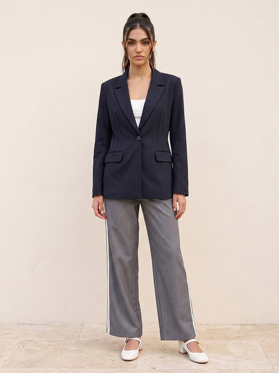 Regular Blazer with Notch Lapel