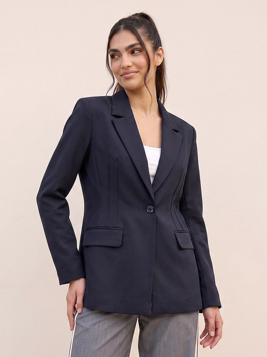 Regular Blazer with Notch Lapel