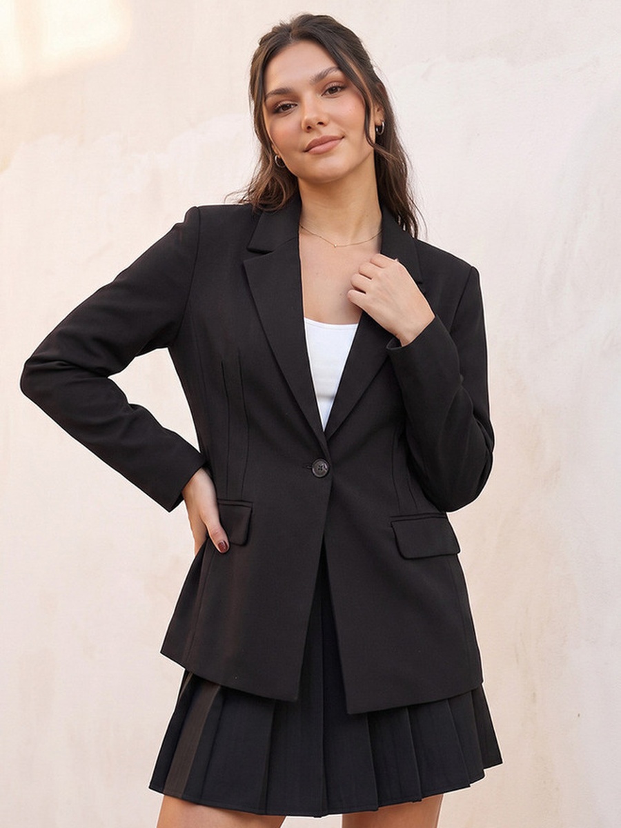 Regular Blazer with Notch Lapel