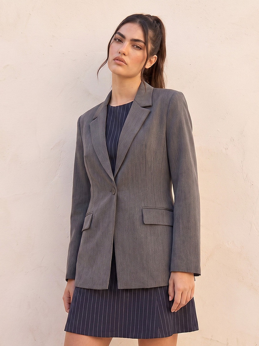 Regular Blazer with Notch Lapel
