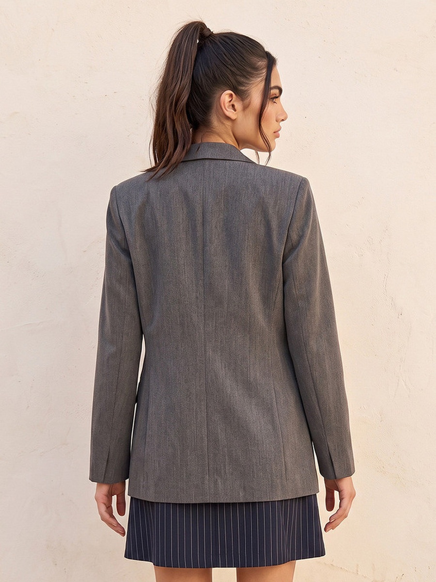 Regular Blazer with Notch Lapel