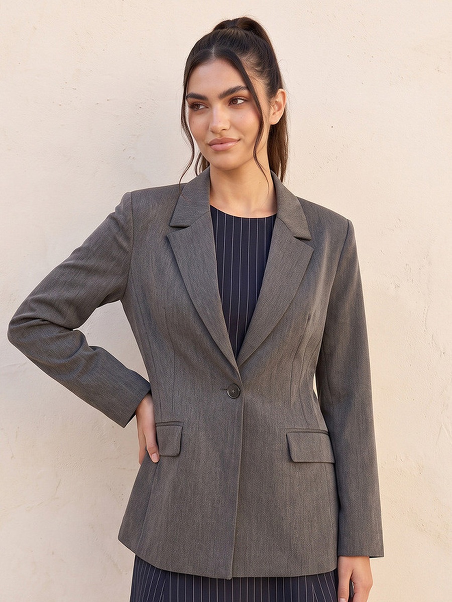 Regular Blazer with Notch Lapel