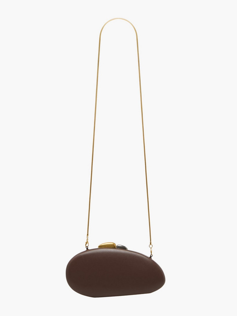 Oval Clutch with Chain Strap