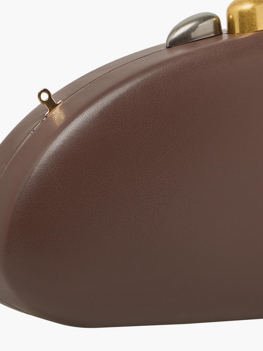 Oval Clutch with Chain Strap