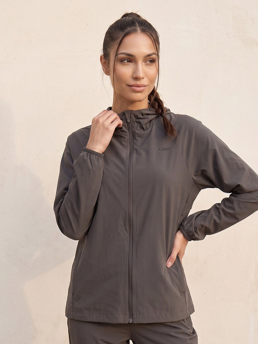 Hooded Zipper Jacket