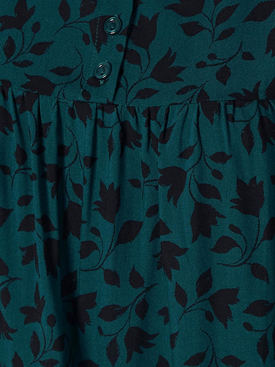 Viscose Botanical Print Night Dress
