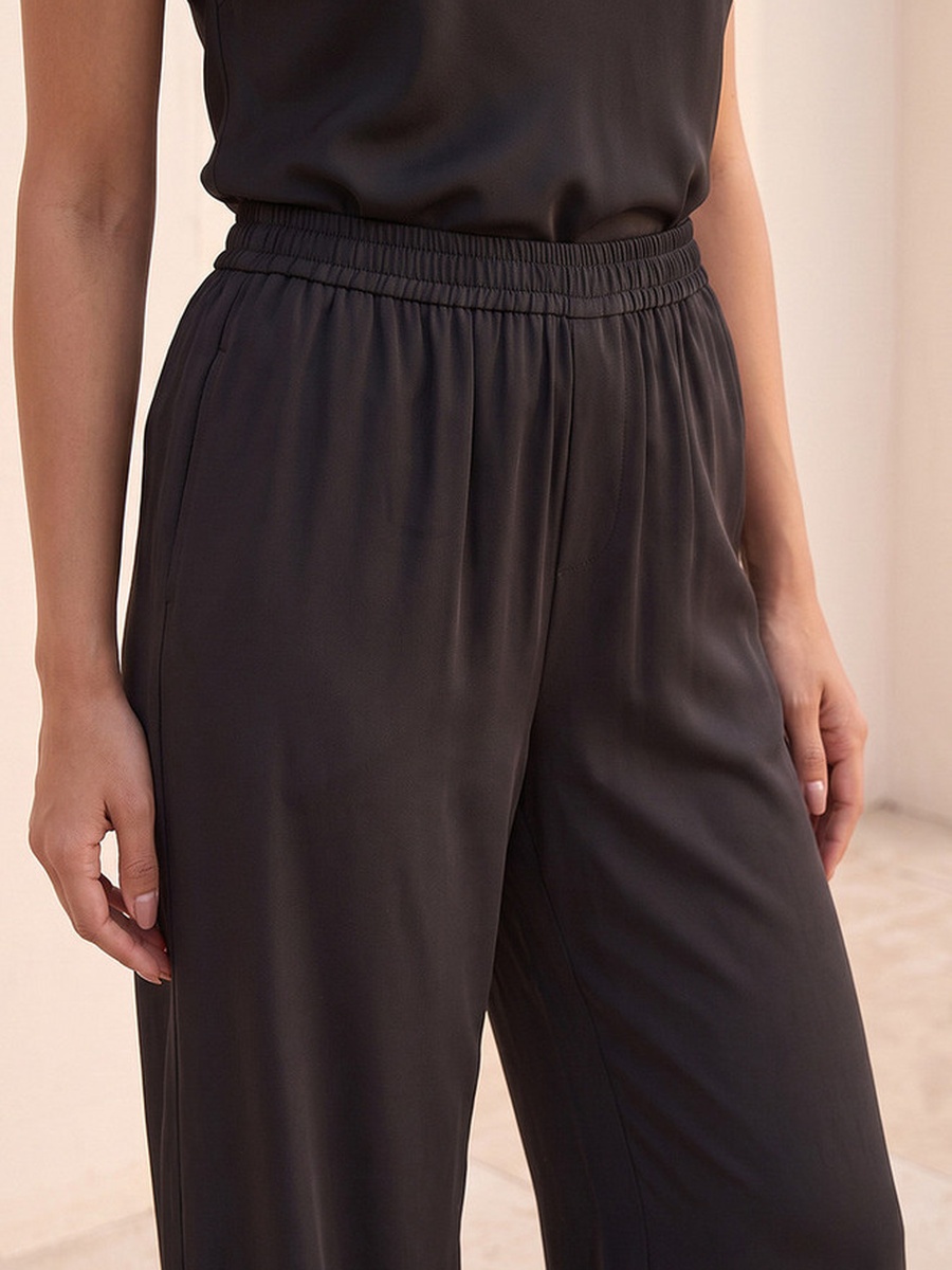 Wide Leg Elastic Waist Pants