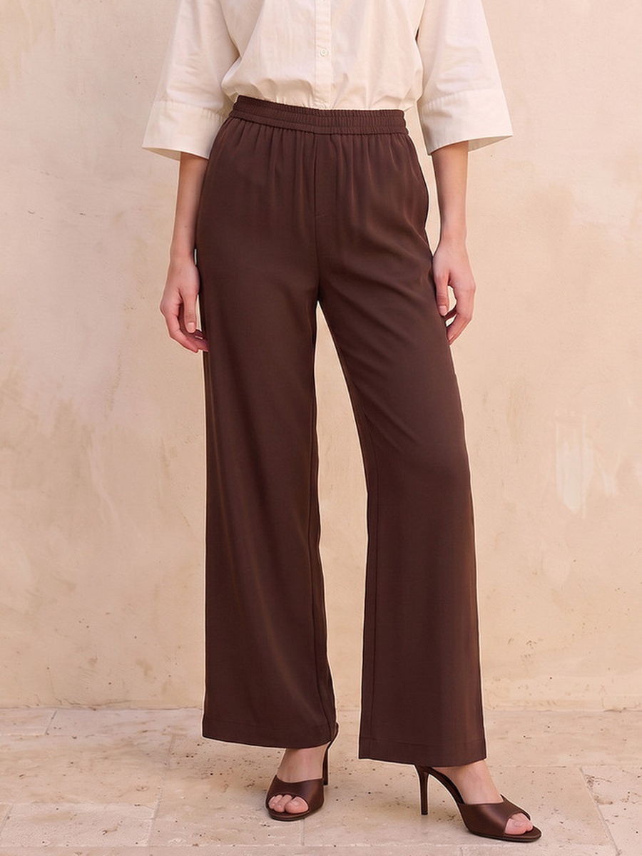 Wide Leg Elastic Waist Pants