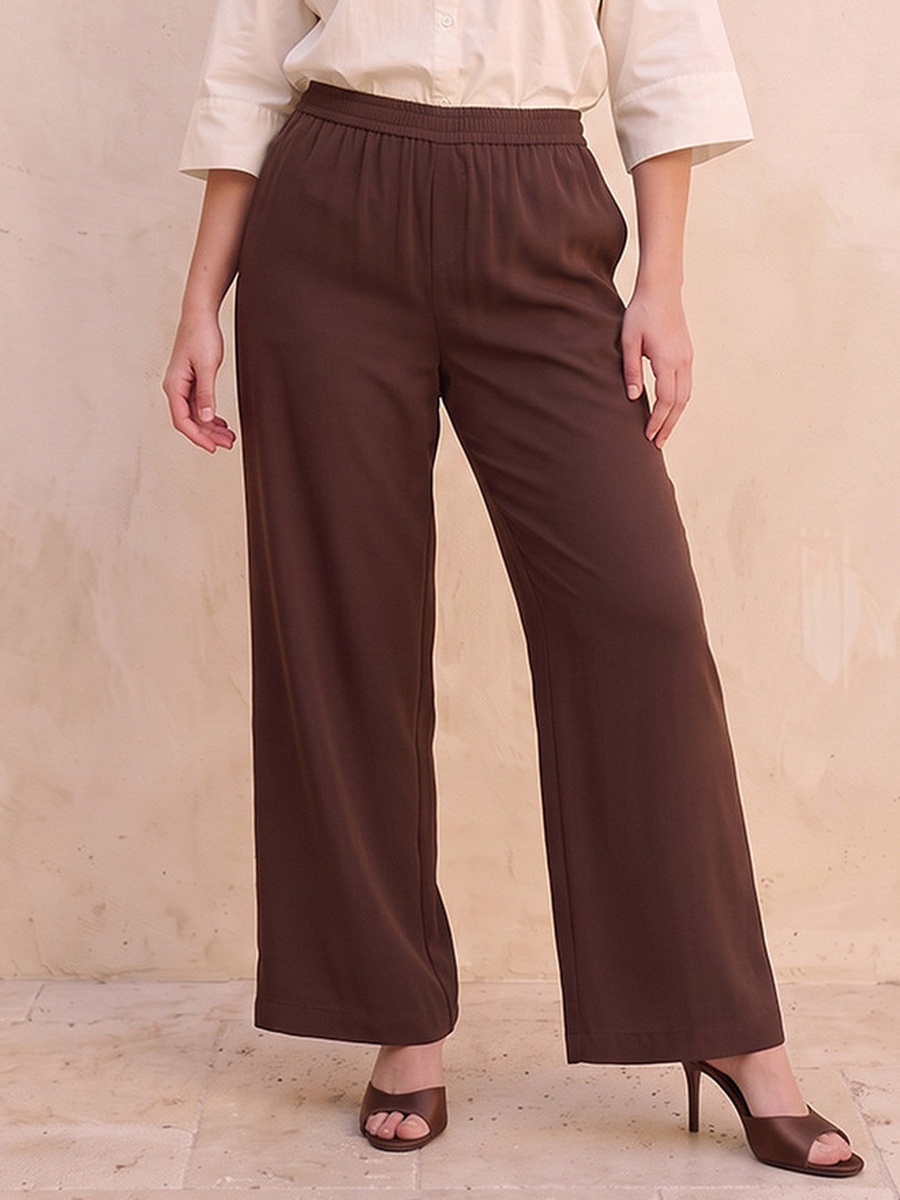 Wide Leg Elastic Waist Pants