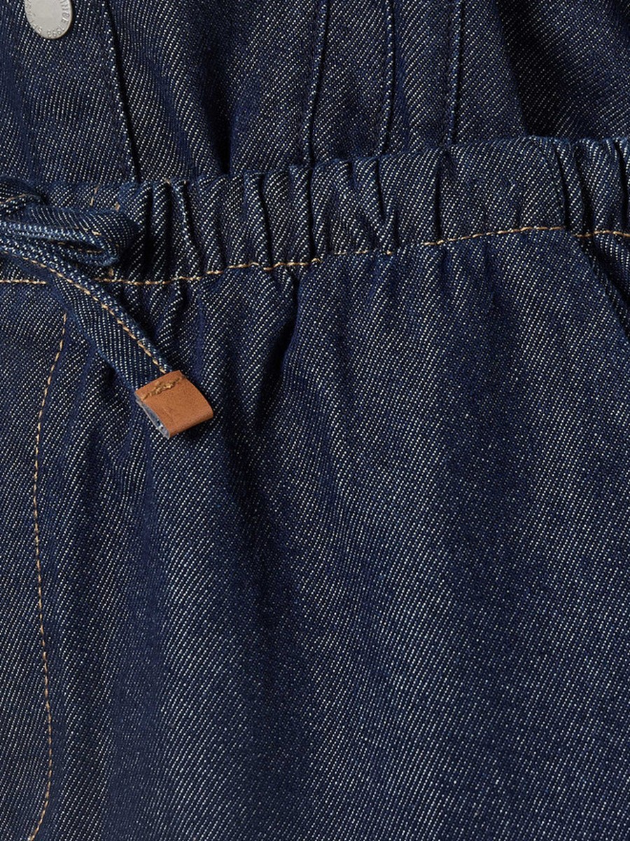 Straight Fit Drawstring Waist Cotton Pants