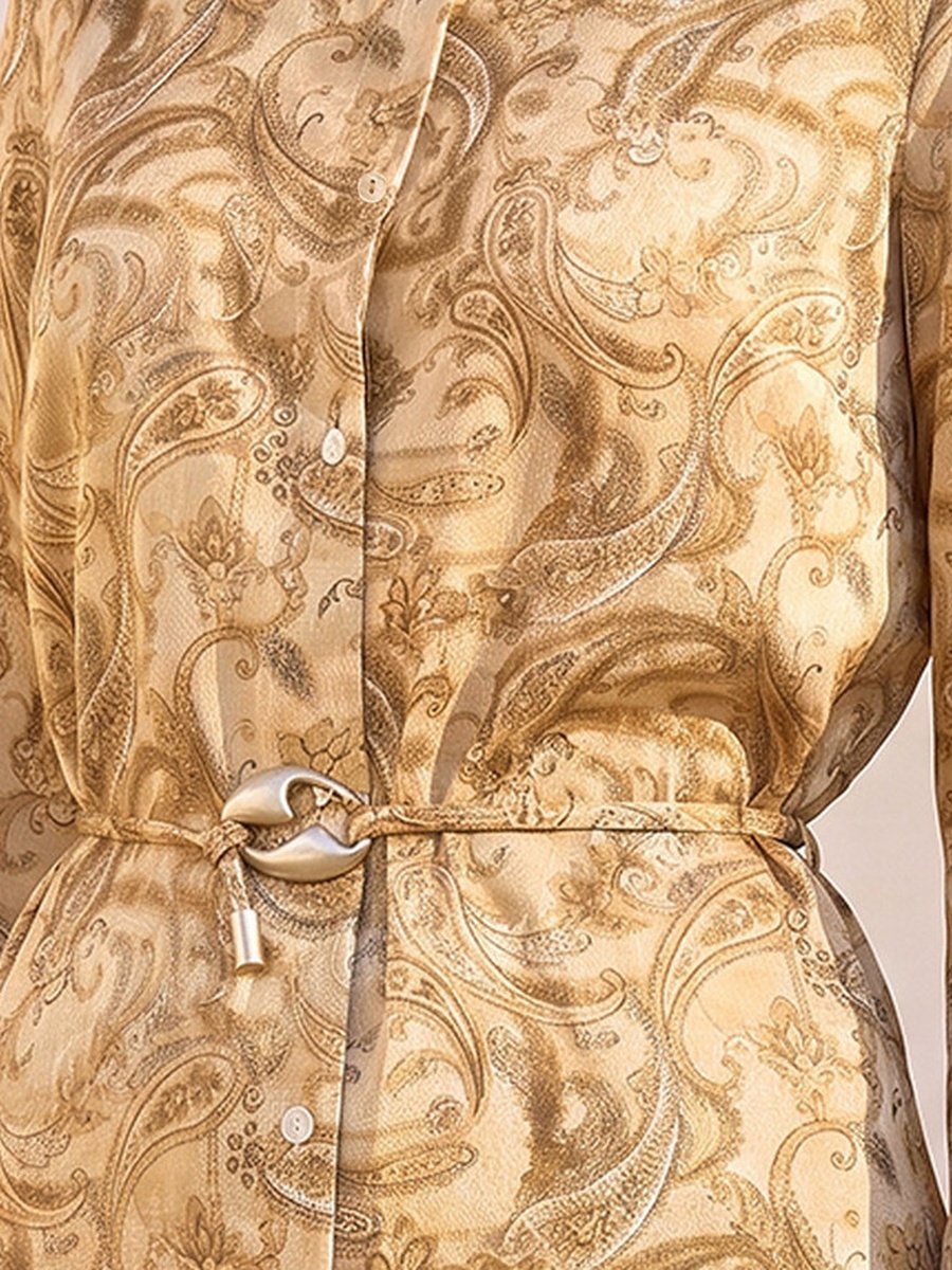 Shirt with Paisley Print