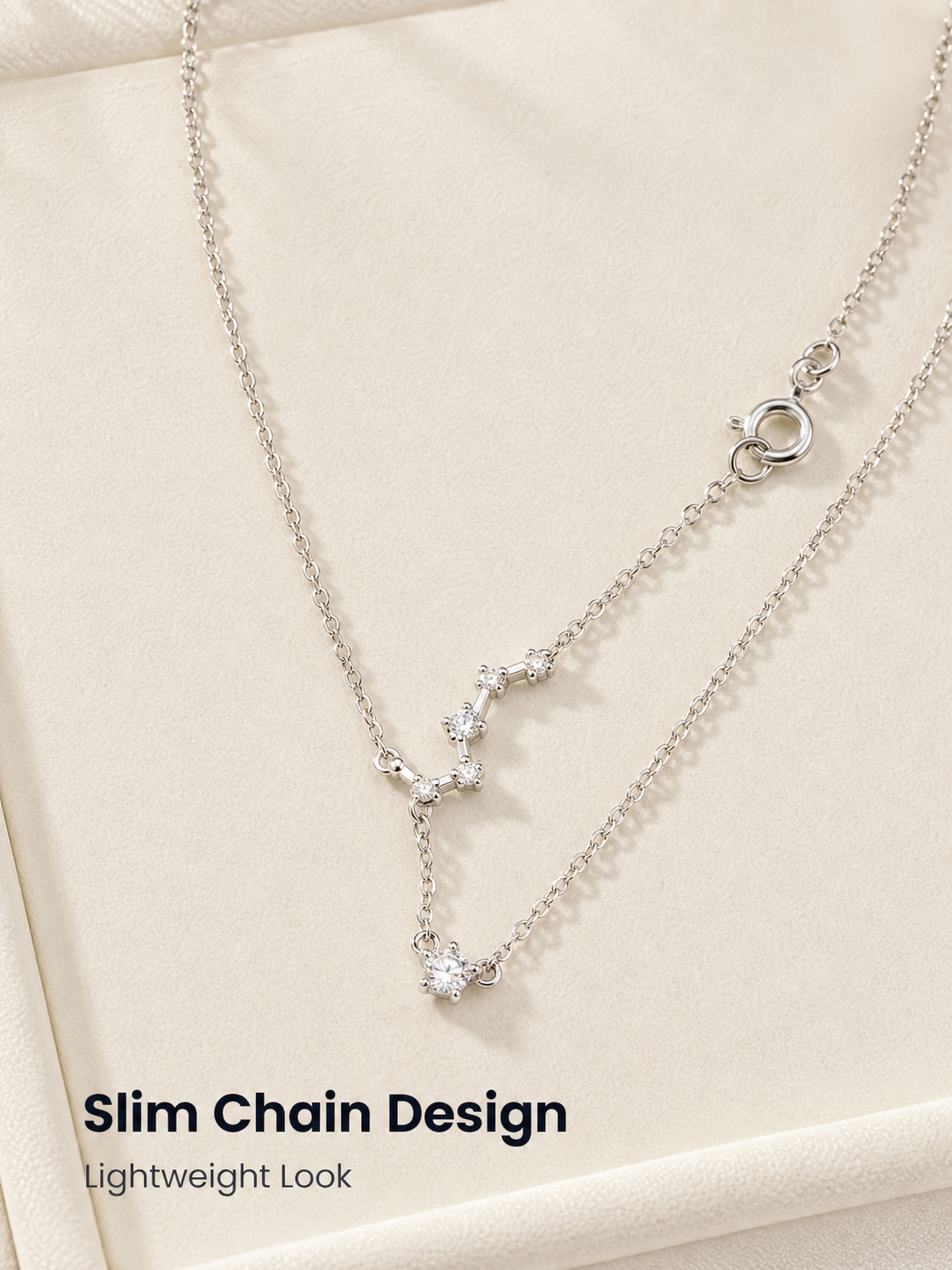 Silver Star Dangle Necklace