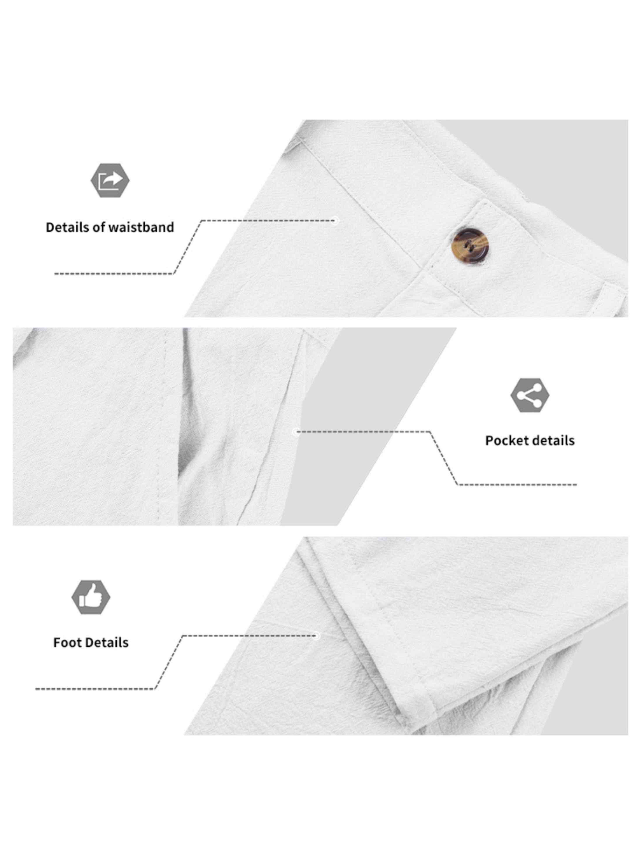 Men White Linen Trousers and Polo Co-Ord Set