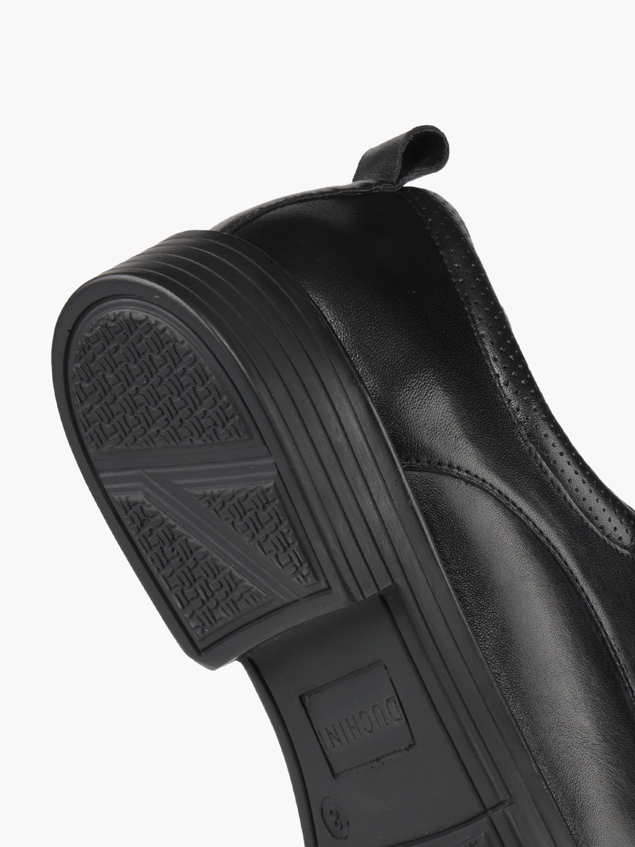 Men Leather Lace-Up Derby Shoes