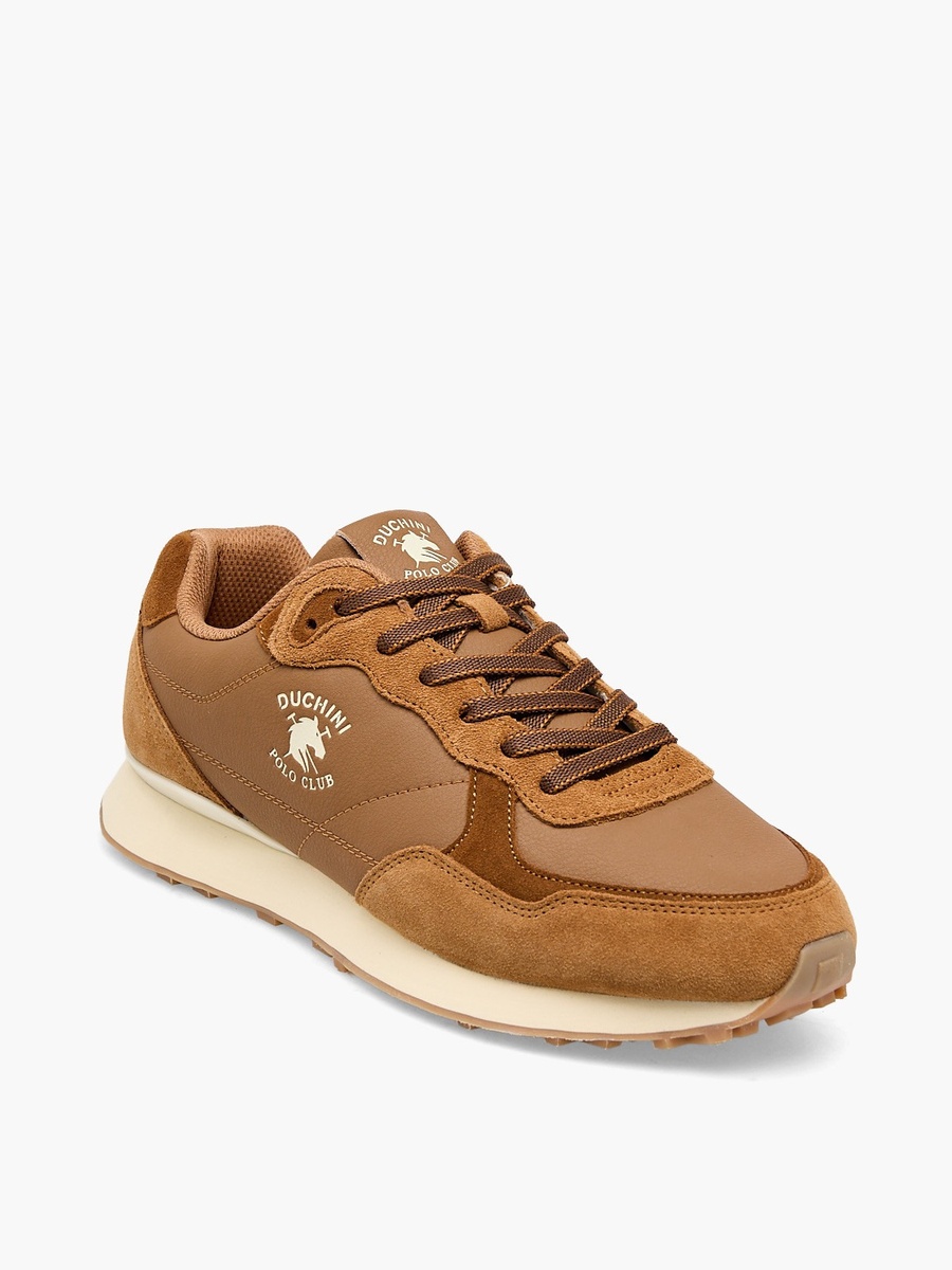 Men Logo Print Lace-Up Ankle Sneakers