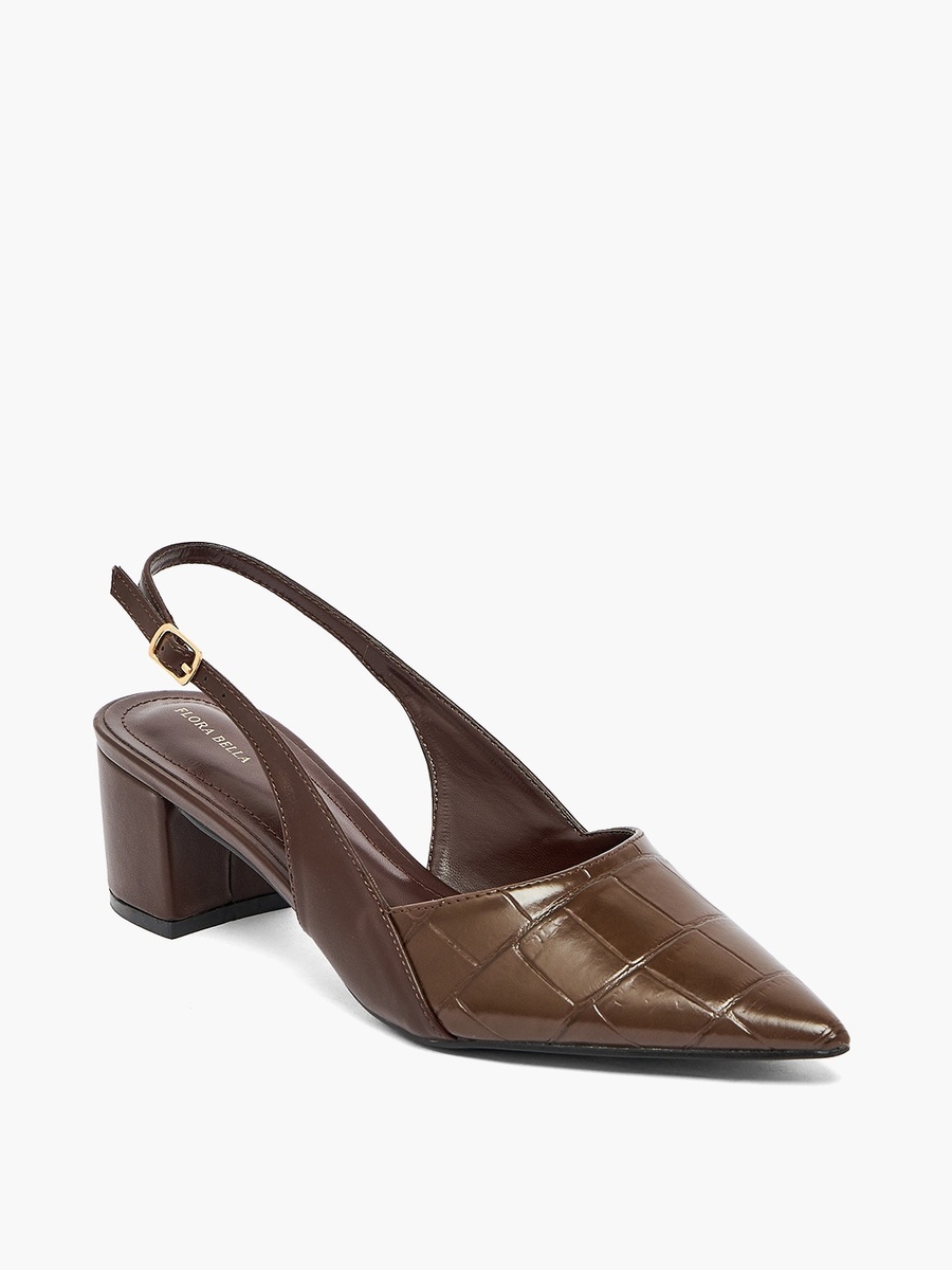 Women Textured Block Heel Pumps