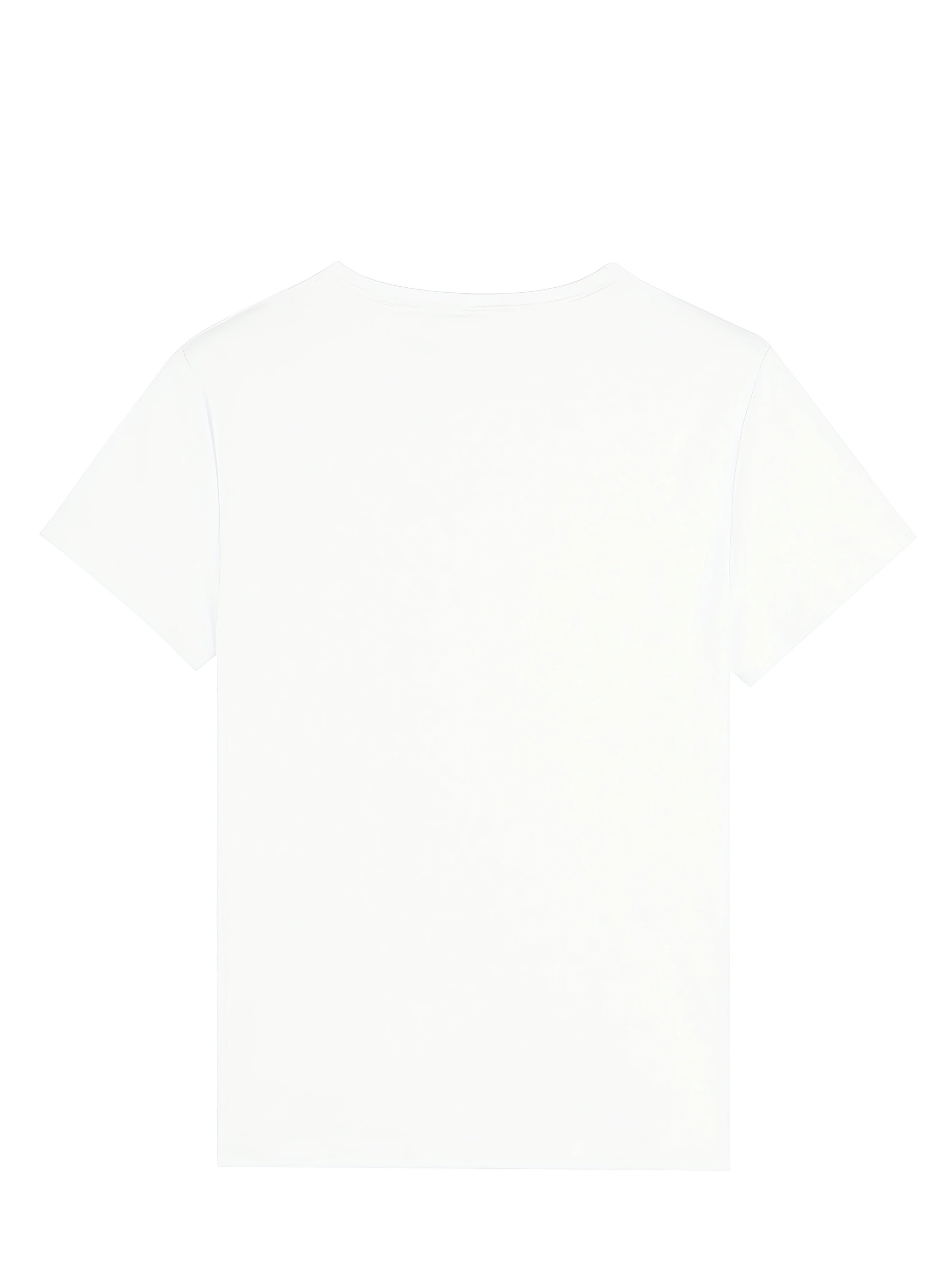 تيشيرت بطبعة باللون الأبيض