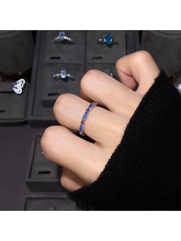 Blue Embellished Ring