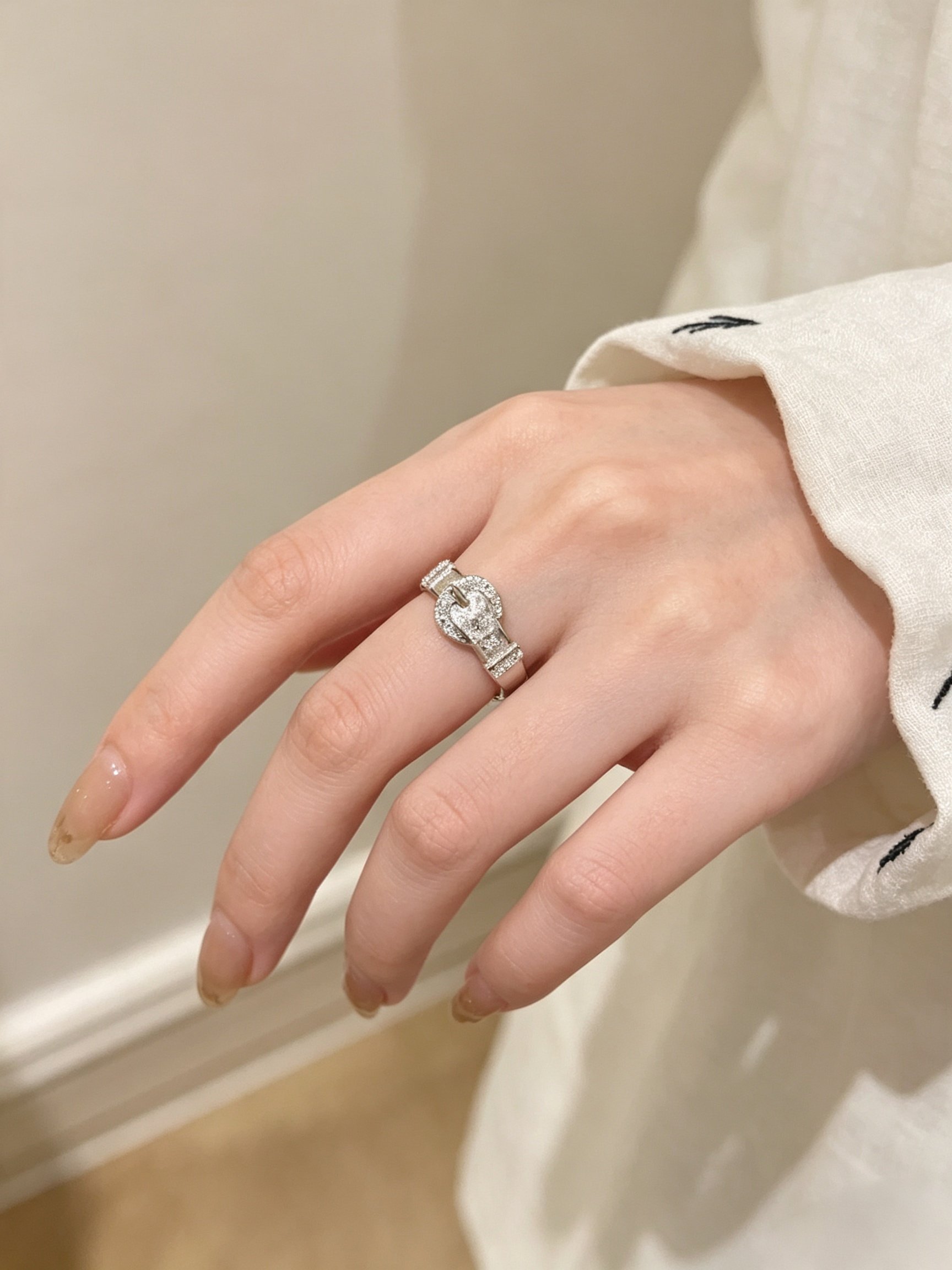 Silver Buckle Ring