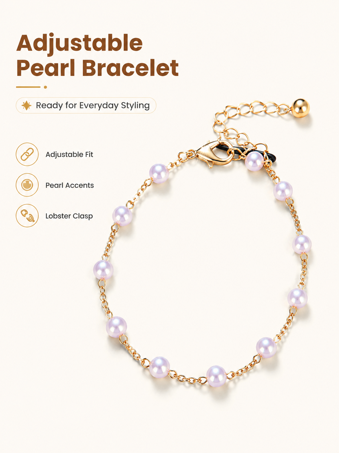 Lobster Clasp Adjustable Bracelet