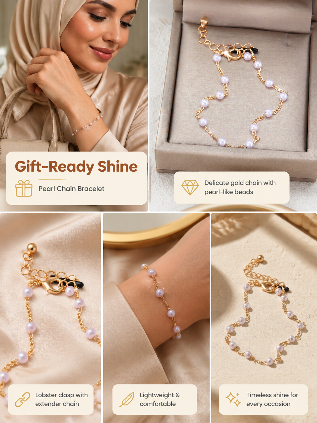 Lobster Clasp Adjustable Bracelet