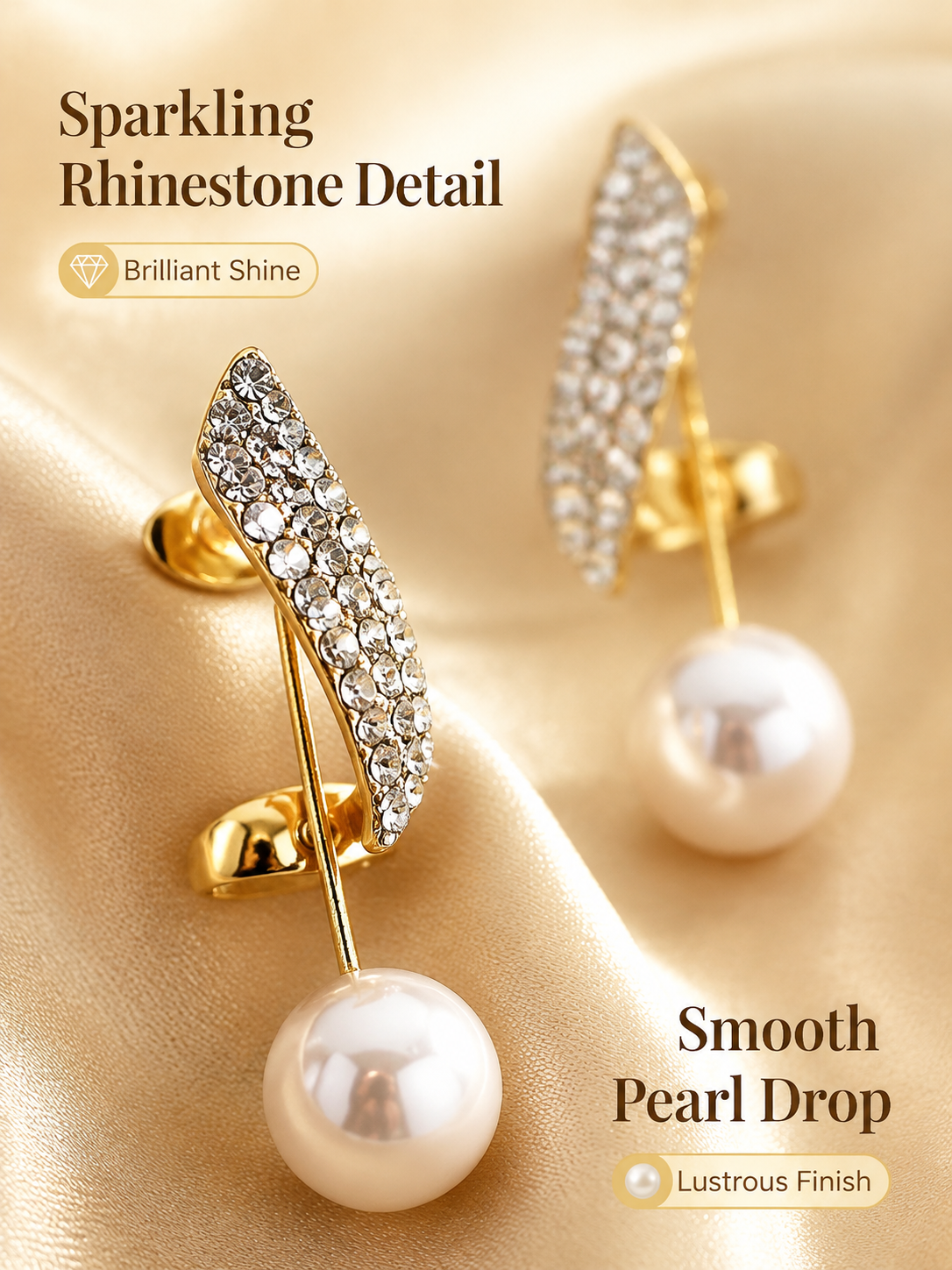 Gold Evil Eye Zirconia Huggie Earrings
