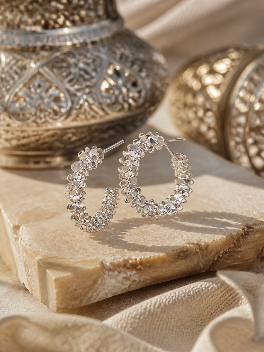 Silver Hoop Earrings