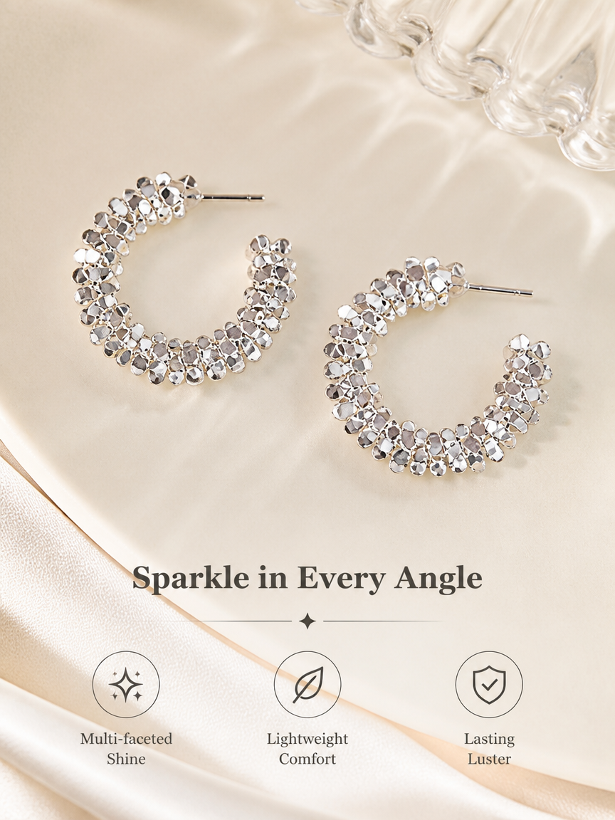 Silver Hoop Earrings