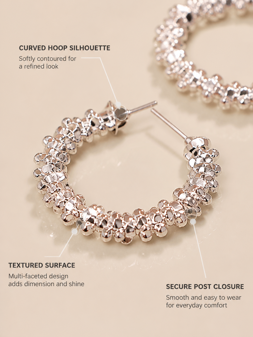 Silver Hoop Earrings