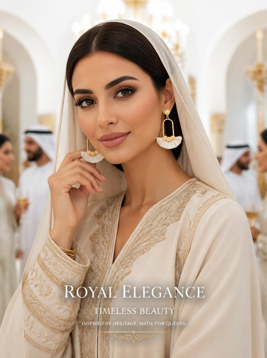 Gold Tassel Drop Earrings