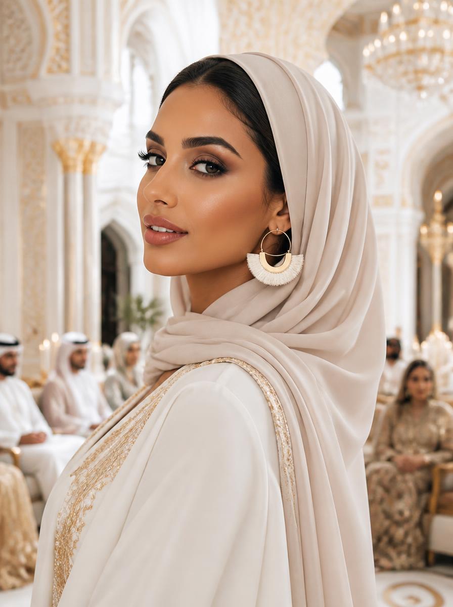Golden Tassel Hoop Earrings