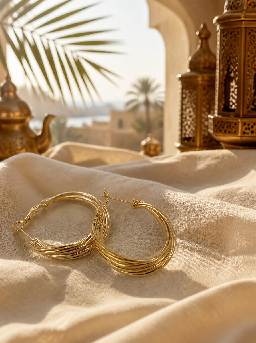 Gold Layered Hoop Earrings