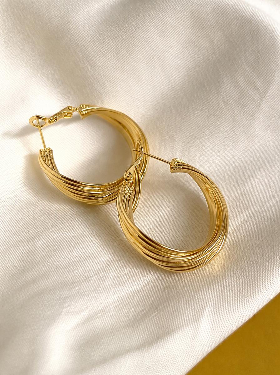 Gold Layered Hoop Earrings