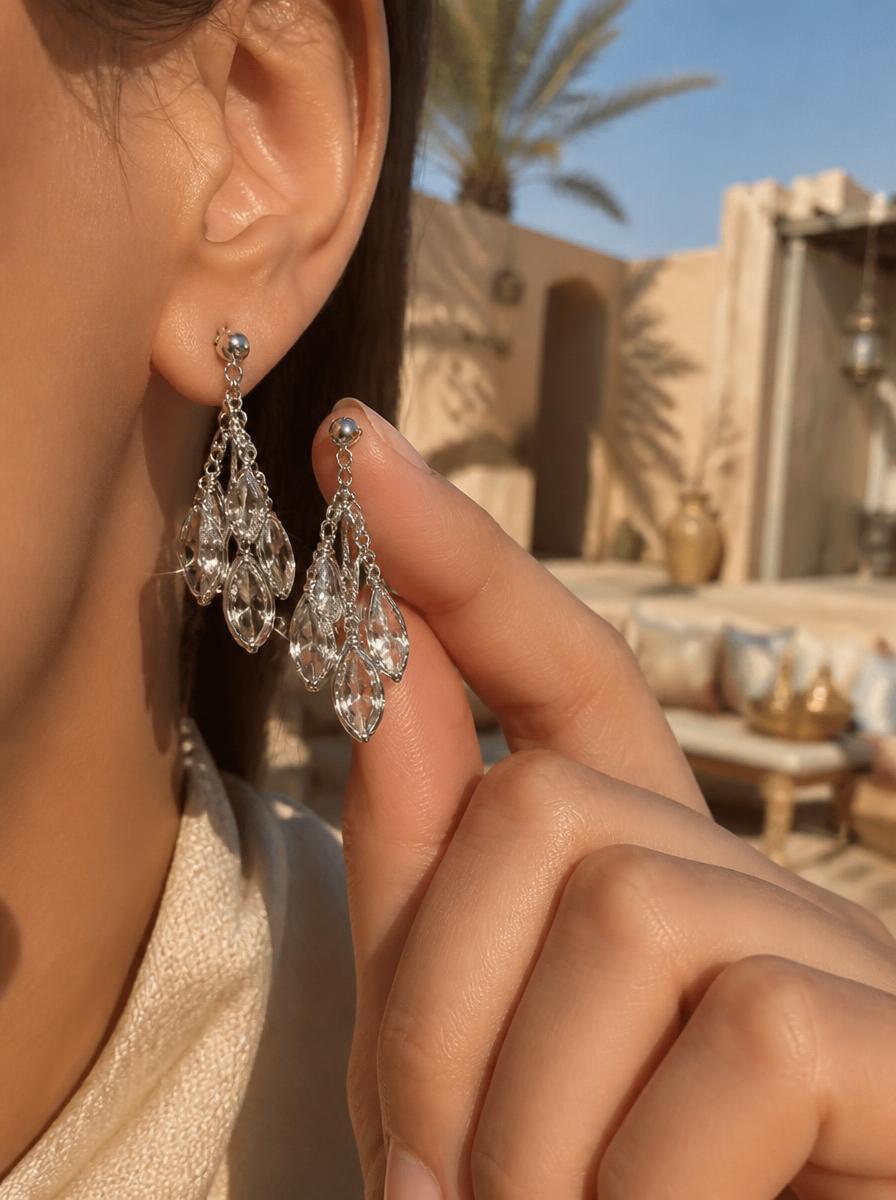 Silver Teardrop Earrings
