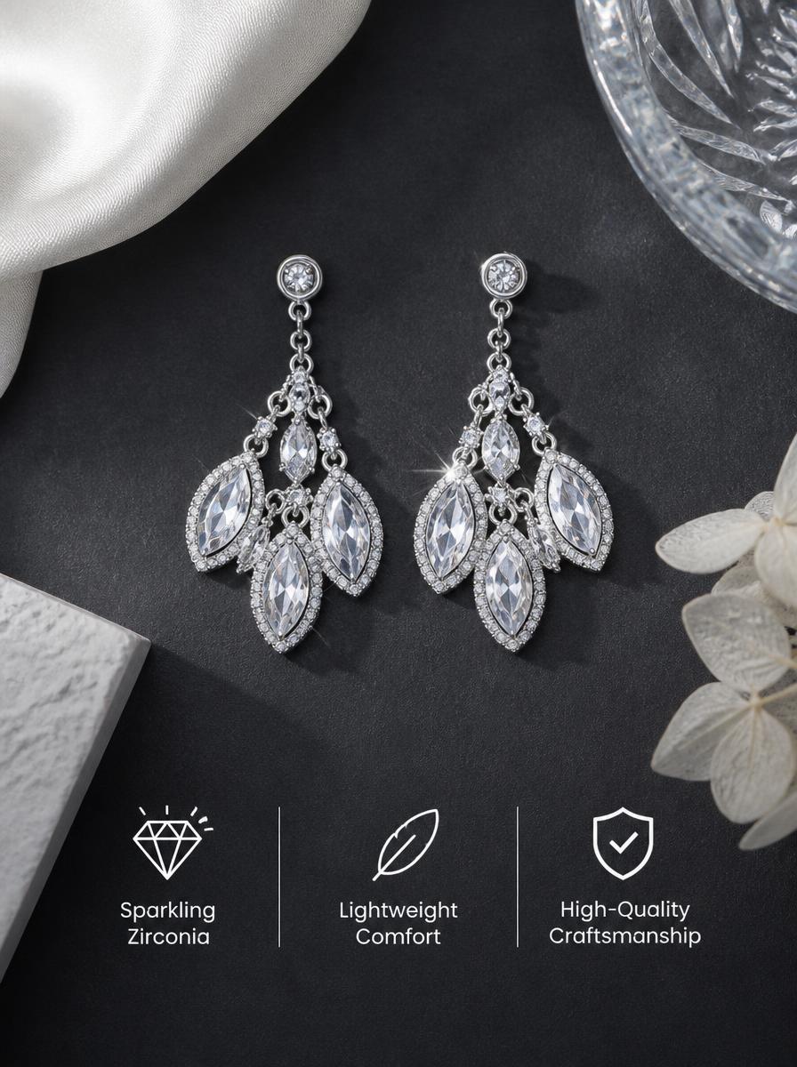 Silver Teardrop Earrings
