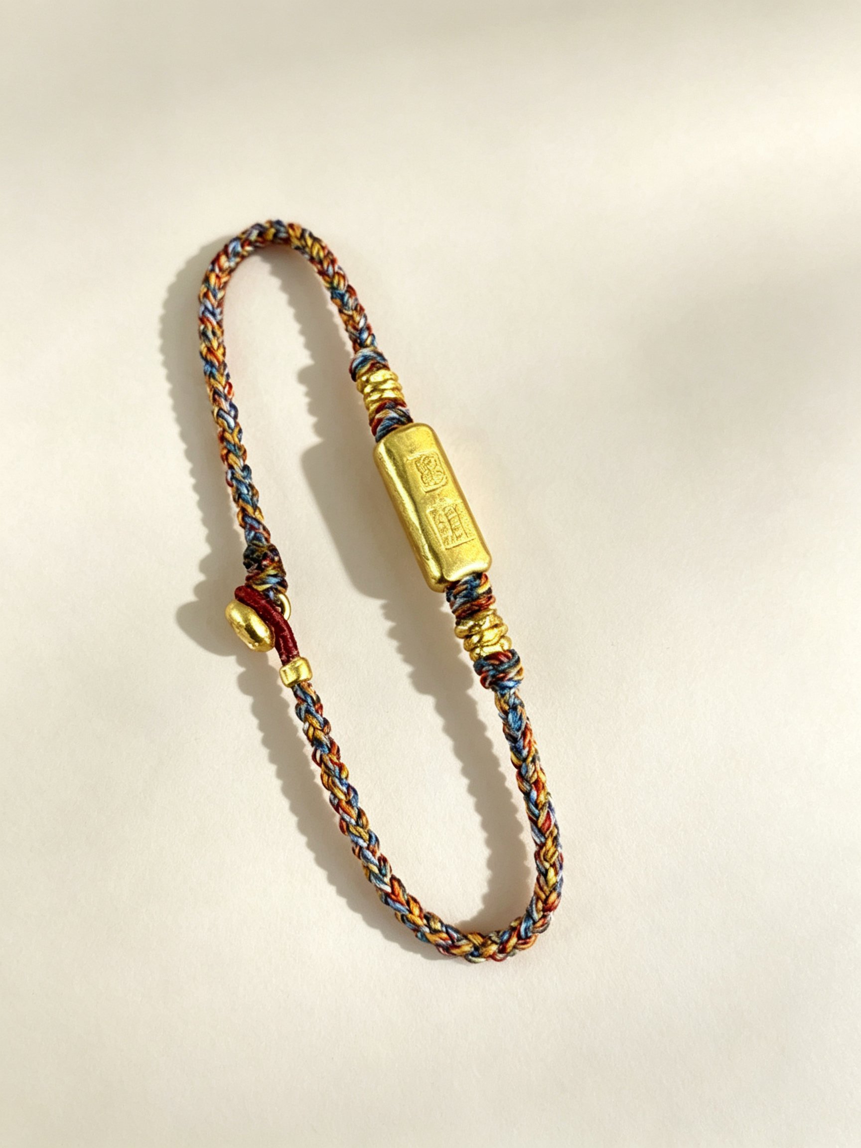 Gold Plated String Vajra Bracelet