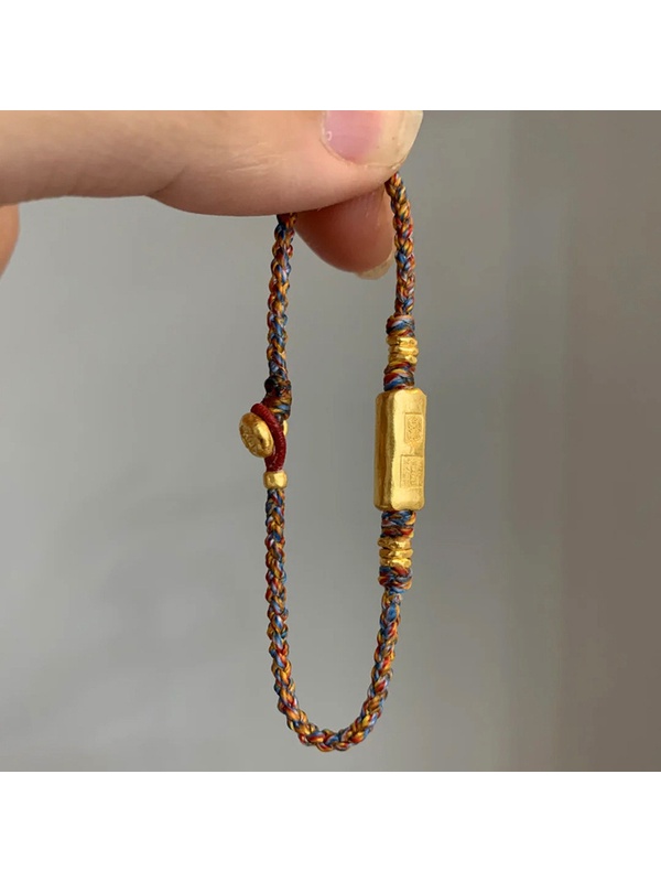 Gold Plated String Vajra Bracelet