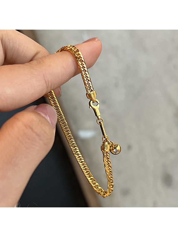 Round Bead Zircon Bracelet
