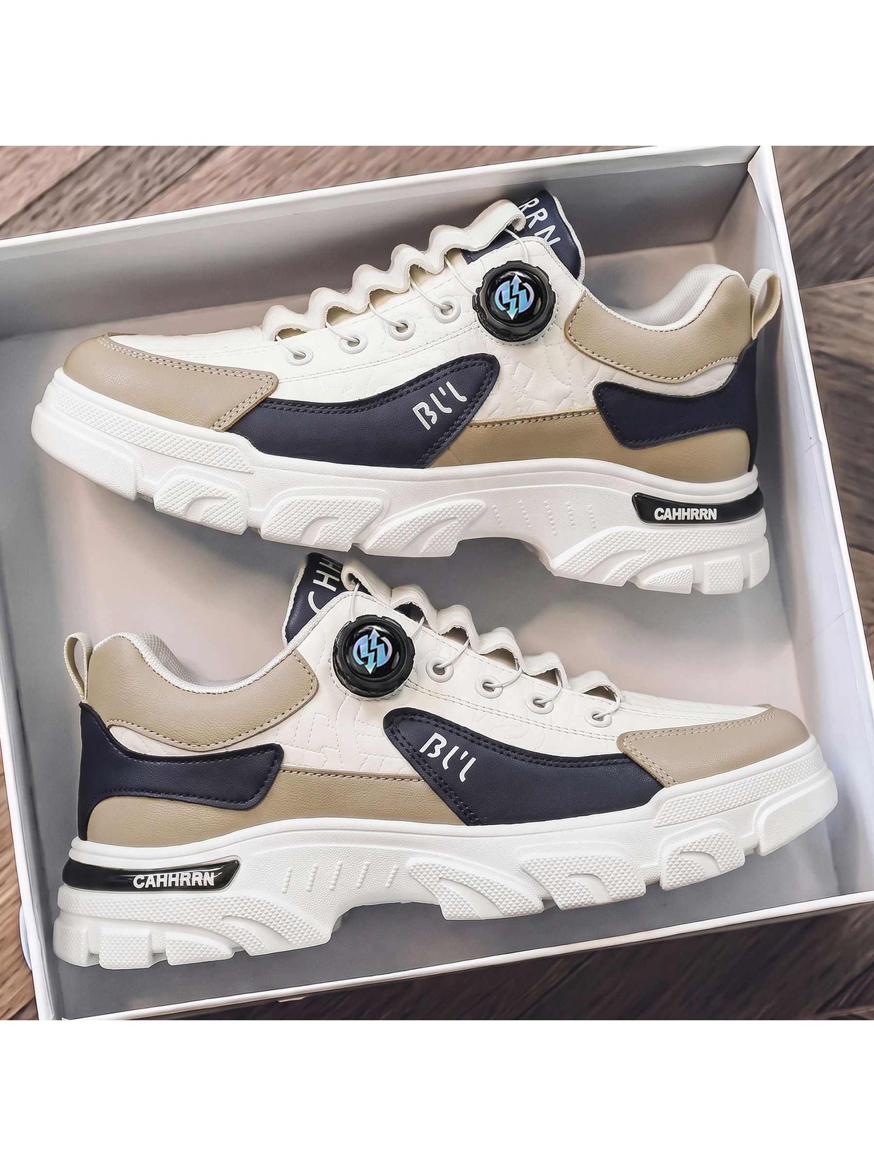 Multi-Color Chunky Sole Casual Sneakers