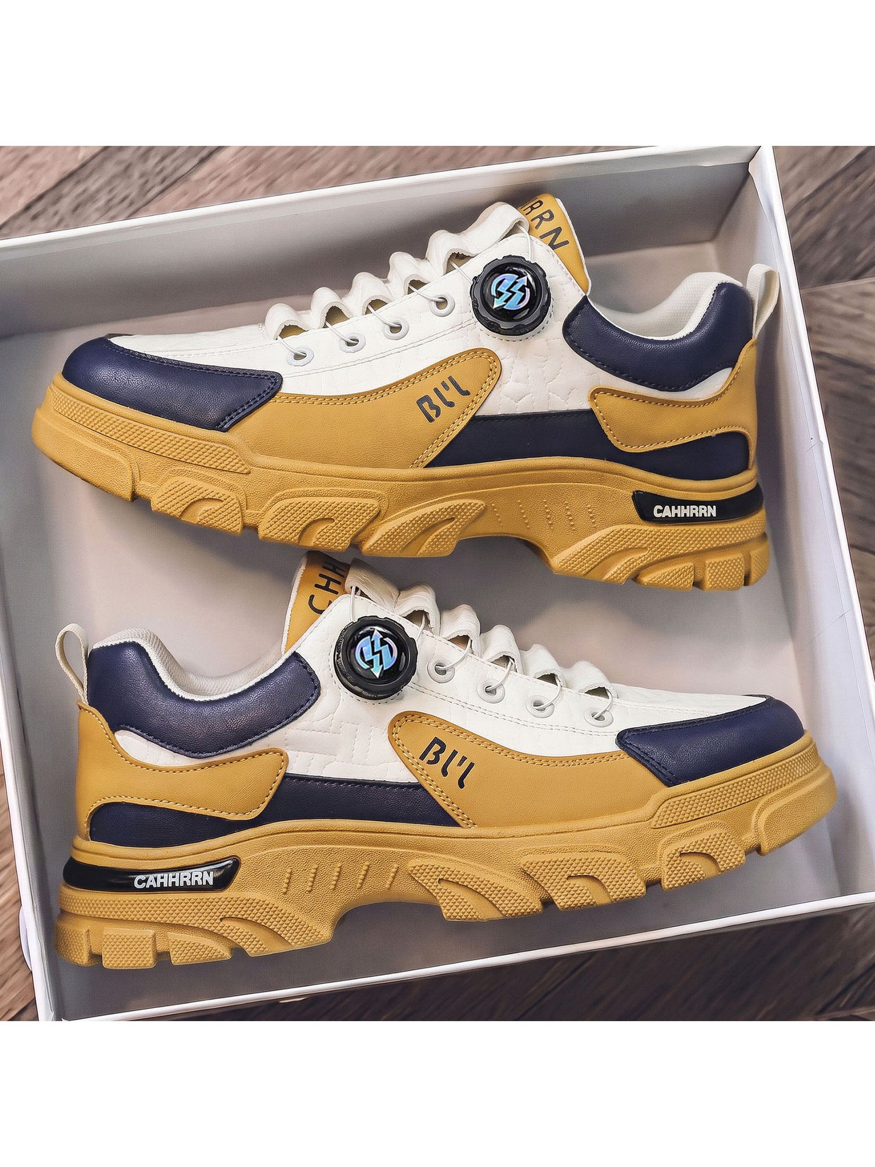 Multi-Color Casual Sneakers with Dial Lacing