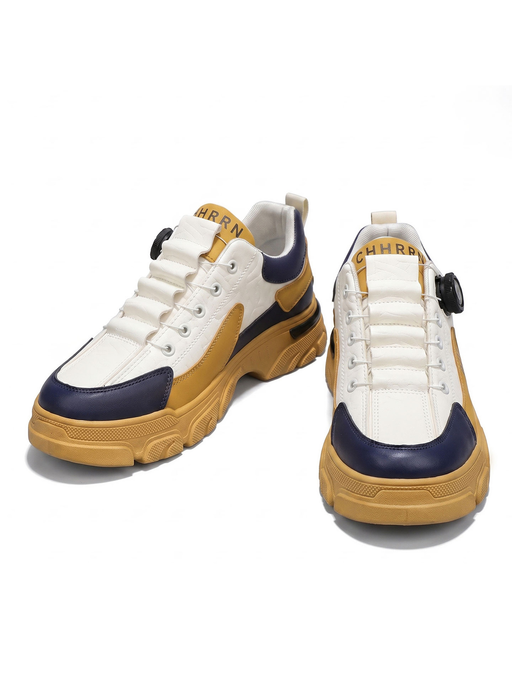 Multi-Color Casual Sneakers with Dial Lacing