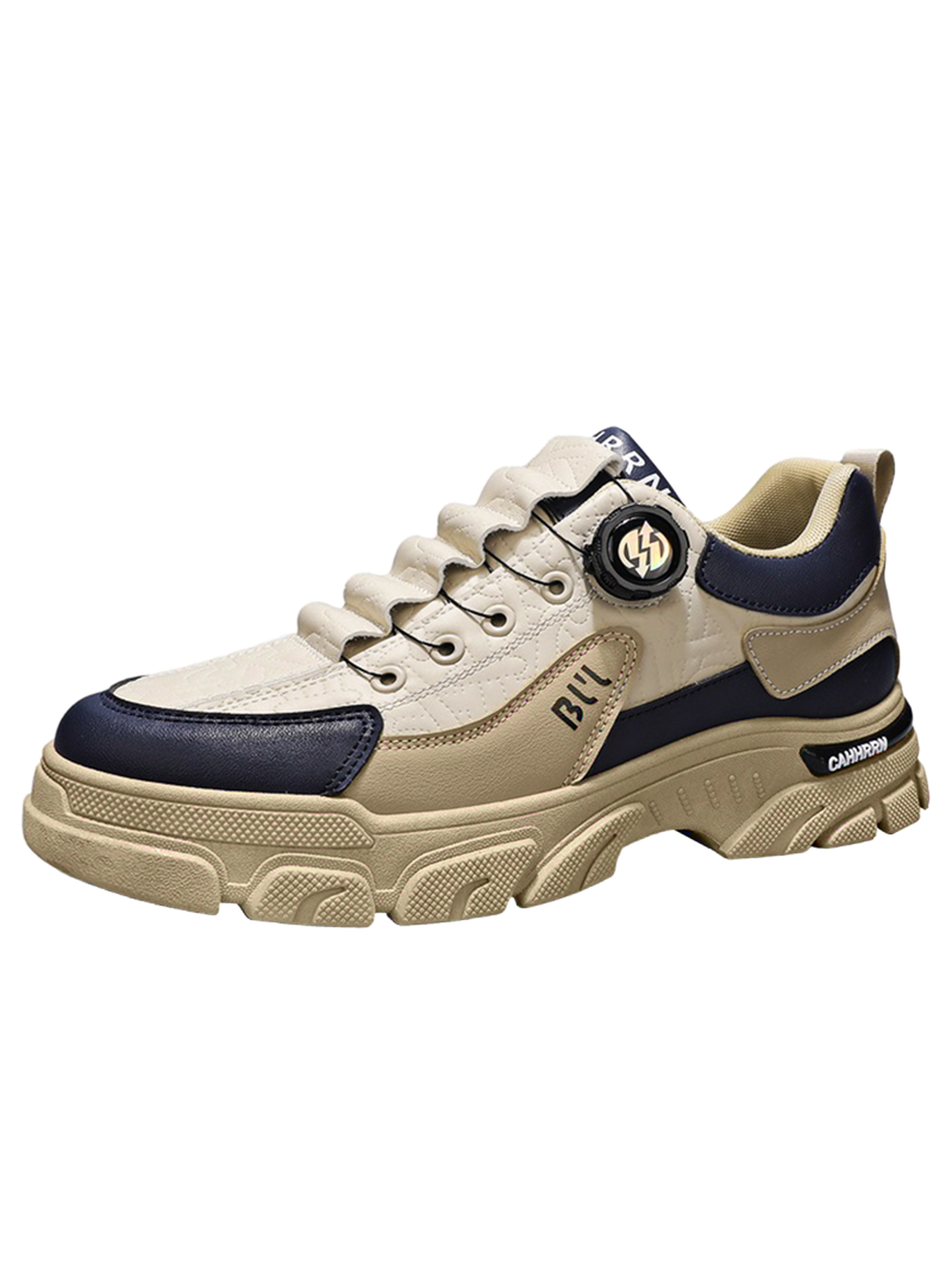 Beige Casual Low-Top Sneakers